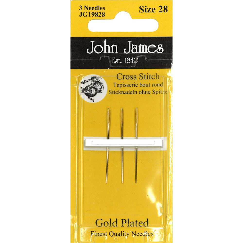 John James Gold Tapestry Hand Needles Size 28
